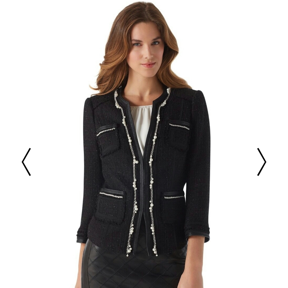 White House Black Market tweed jacket Sz. 4